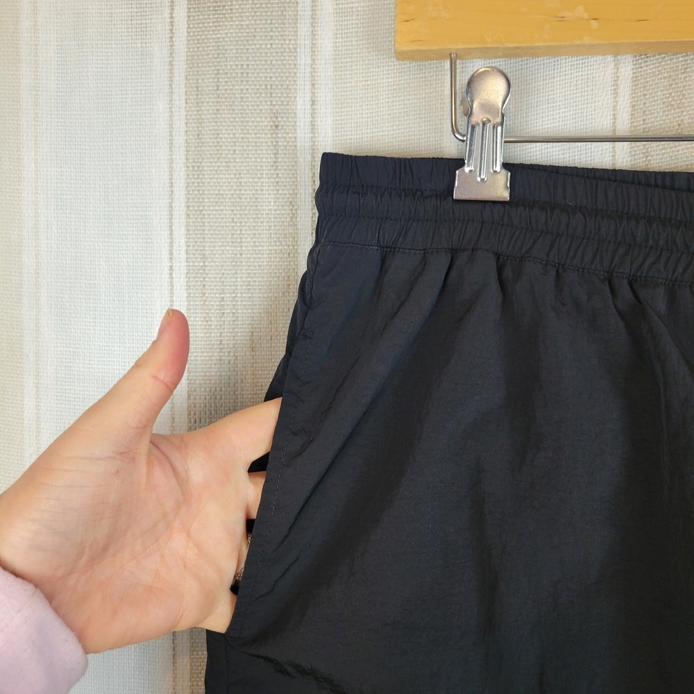 Good American Essential Nylon Track Pants Black Size 3/US Large - Picture 3 of 10